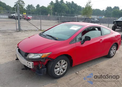 2012 Honda Civic Lx z USA, uszkodzony, nr VIN 2HGFG3B57CH524912